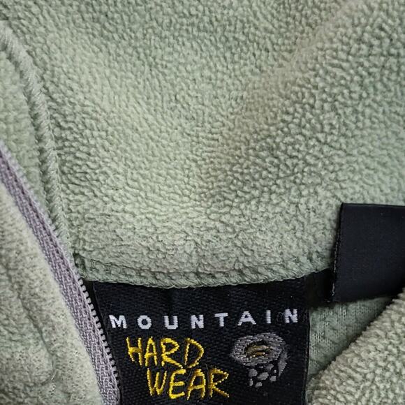 Mountain HardWear Pullover Womens M Green Pastel Sweater Fleece 1/4 Zip - Picture 5 of 8